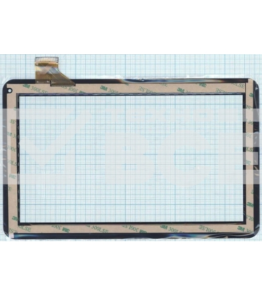 Сенсорное стекло (тачскрин) WJ608-V1.0 (V2.0), черное