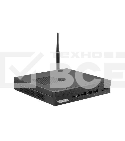 Компьютер Мини ПК MSI Pro DP10 12M Mini Core i3-1215U (1.2GHz), 8Gb DDR4 SO-DIMM, 256GB SSD M.2, Intel UHD Graphics 730, noDVD, WiFi, BT, 120W, VESA, COM Port, noOS, 1y war-ty