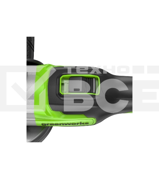 Угловая шлифовальная машина аккумуляторная GreenWorks GD24AGk4, 24V, бесщеточная, c 1хАКБ 4 А·ч и ЗУ в сумке (3200207UB)