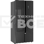 Холодильник Weissgauff WCD 450 INOX GLASS нержавеющая сталь трехкамерный side-by-side 286/141л морозилка снизу, фото18