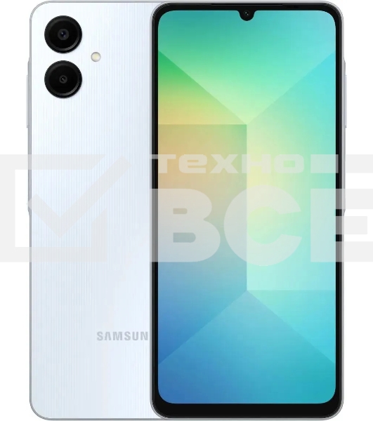 Смартфон Samsung Galaxy A06, 4/64Gb, голубой