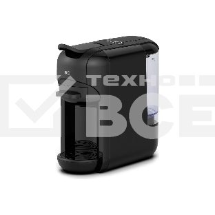 Кофеварка комбинированная BQ CM3000 чёрный, исп. кофе - молотый, капсулы Nespresso/Dolce Gusto, 0.6 л, 1450 Вт, 19 Бар.