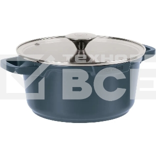Кастрюля Rondell Azul Claro RDA-1501, 4.5л, 24см, с крышкой, синий