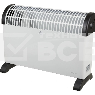 Конвектор Centek CT-6124 белый, 750/1250/2000 Вт, 20 м2, механический термостат