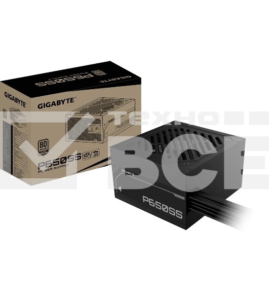 Блок питания Gigabyte ATX 650W GP-P650SS 80 PLUS  silver (20+4pin) APFC 120mm fan 5xSATA RTL