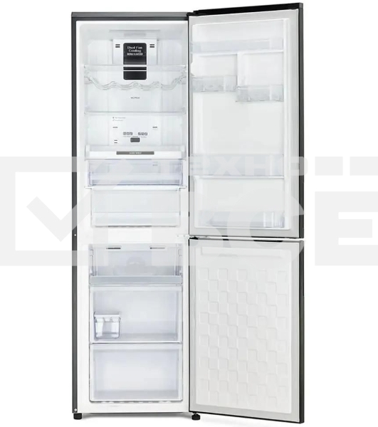 Холодильник Hitachi R-BG410PUC6X XGR серый двухкамерный 215/105л морозилка снизу, No Frost