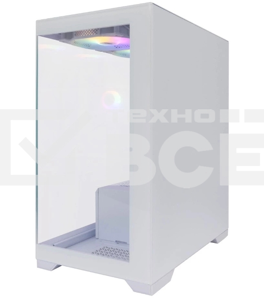 Компьютерный корпус 1STPLAYER MIKU Mi2 White / mATX / 3x120mm LED fans / Mi2-WH-3F1-W
