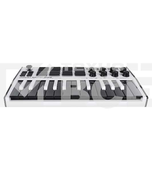 Клавиатура MIDI AKAI [MPK Mini MK3 White] 25 мини клавиш, 8 пэдов, 8 энкодеров, цвет белый