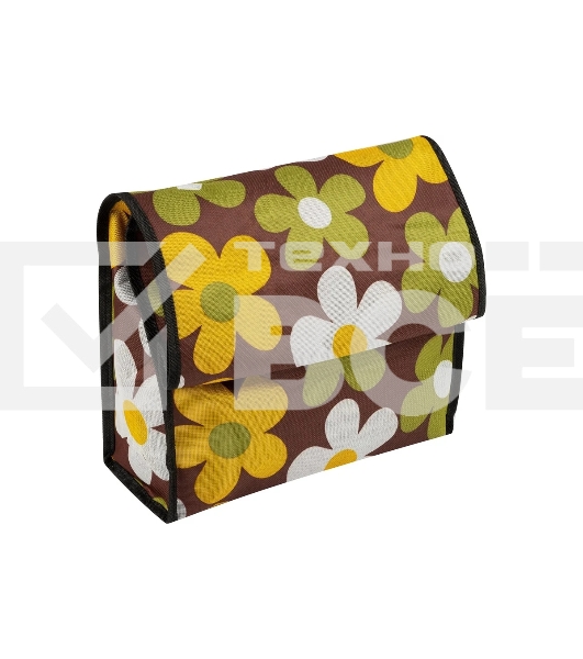 Сумка-тележка складная Рыжий кот ATB-03 Ромашки, 61*32*13 см