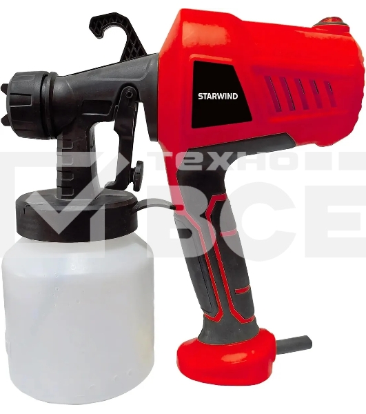 Краскопульт электрический Starwind SG450 400Вт бак:800мл 650мл/мин