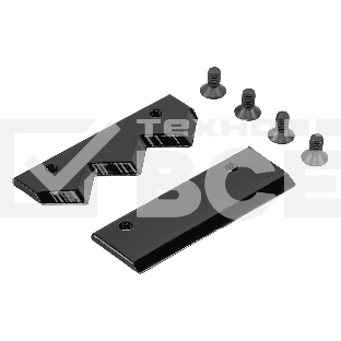 Нож шнека для грунта Denzel ER-250, диаметр 250мм, комплект 2 шт