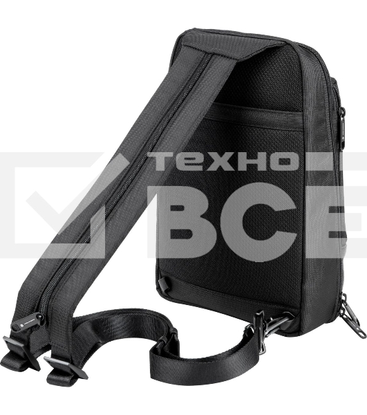 Рюкзак слинг мужской Piquadro Marcel CA6448W138/N черный нейлон/натур.кожа