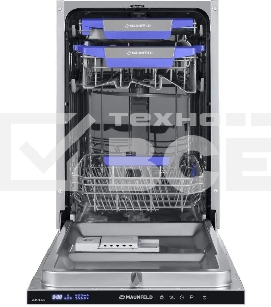 Встраиваемая посудомоечная машина Maunfeld MLP-08IMR, белый/черный, 44.5 см, 10 компл., 47 дБ, класс A++