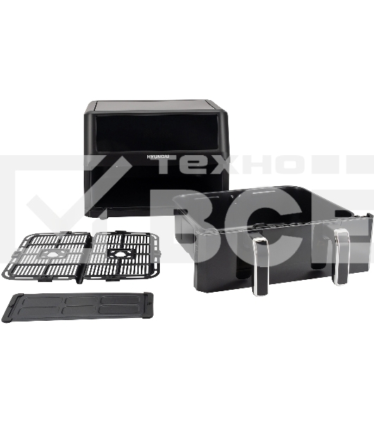 Аэрогриль Hyundai HYF-9089 черный, 2400 Вт, 11 л, сенсор, 9 программ