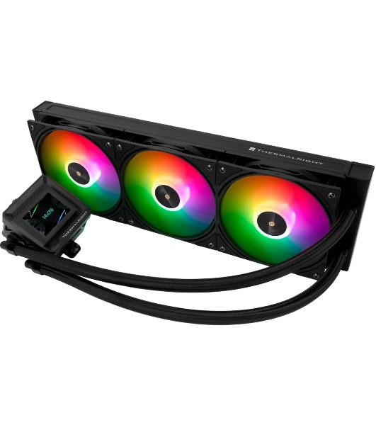 Система жидкостного охлаждения Thermalright Frozen Warframe SE 360 ARGB Soc-AM5/AM4/1151/1200/2066/2011/1700 черный 4-pin 29.6dB Al LCD Ret (F-WFRAME-SE-360-BL-ARGB)
