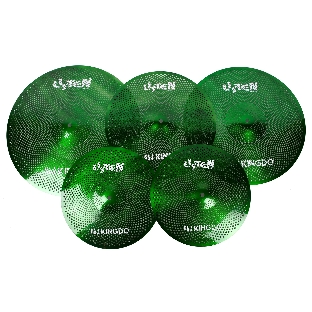 Комплект тарелок LOW VOLUME SET 14'+16'+18'+20' GREEN KINGDO LOW VOLUME SET 14'+16'+18'+20' GREEN специальный сплав, medium, звучание тихое