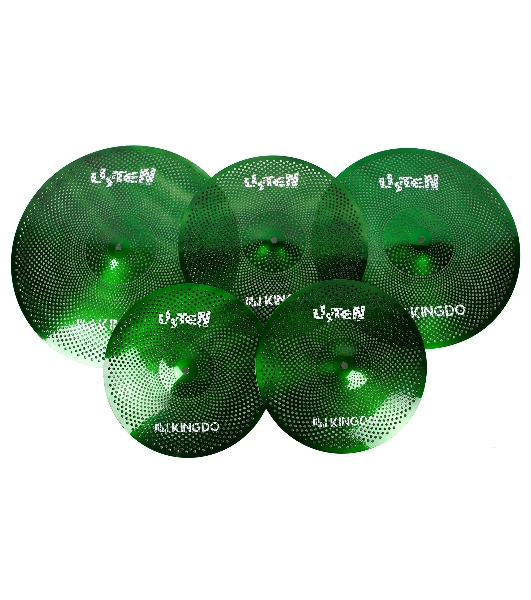 Комплект тарелок LOW VOLUME SET 14'+16'+18'+20' GREEN KINGDO LOW VOLUME SET 14'+16'+18'+20' GREEN специальный сплав, medium, звучание тихое