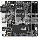 Материнская плата Gigabyte H610I DDR4, LGA 1700, Intel H610, 2xDDR4, 4xSATA, 1xM.2, 1xPCIe 4.0 x16, 1xHDMI, 1xVGA, 2xDP, 1x 1Gb LAN, 2xUSB-A 3.2 Gen 1, 4xUSB-A 2.0, 3x 3.5 мм, 7.1, Mini-ITX, фото 1