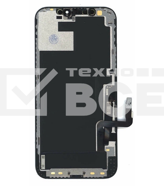 Дисплей Amperin для Apple iPhone 12, iPhone 12 Pro в сборе с тачскрином (Soft Oled), черный