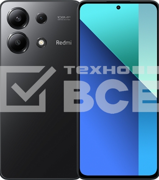 Смартфон Xiaomi Redmi Note 13, 8/256Gb, черный