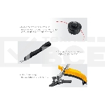 Сетевой триммер STEHER 1300 Вт коса сетевая, ш/с 38/25 см, фото6