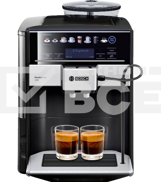 Кофемашина Bosch TIS65429RW черный, исп. кофе - зерновой, 1.7 л, 1500 Вт, 15 Бар.
