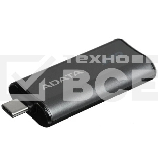 Твердотельный диск A-DATA External SC750 серый SC750-1000G-CCBK 1TB USB 3.2 Gen 2 Type-C, [R/W -1050/1000 MB/s]