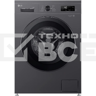 Стиральная машина LG F2Y1WS6J темно-серый, загрузка фронтальная 6,5 кг, 1200 об/мин., класс: A