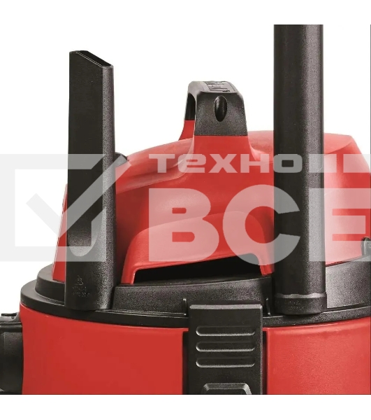 Строительный пылесос Einhell TC-VC 1825 (2342430) красный, 1250 Вт, уборка сухая/влажная, пылесборник мешок/контейнер, 25 л