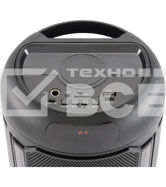 Минисистема Hyundai H-MC1221 черный 15Вт FM USB BT SD/MMC