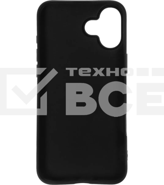 Чехол (клип-кейс) BoraSCO для Apple iPhone 16 Plus Silicone Case черный (73521)