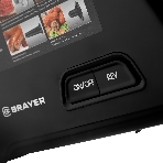 Мясорубка электрическая BRAYER BR1606 черный, 1800 Вт, 2.0 кг/мин, реверс, защита от перегрузки, насадки - 5, фото3