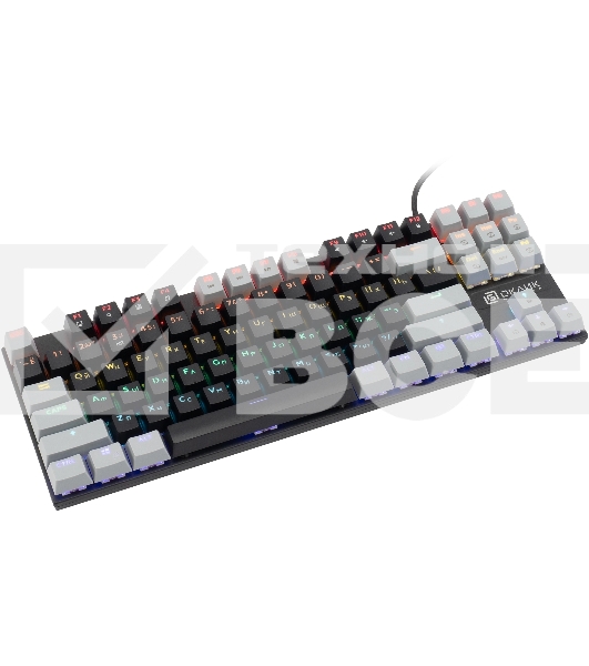 Клавиатура проводная Oklick K600X механическая черный/серый USB Multimedia for gamer LED