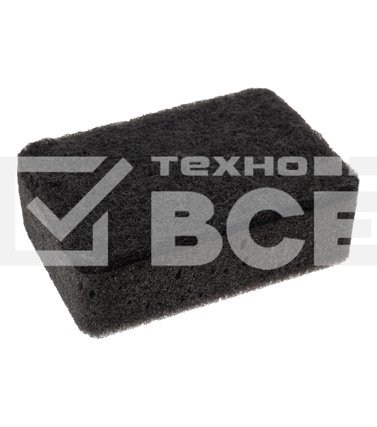 Губка для мытья посуды двухслойная прямоугольная KS-08 черный (107567)