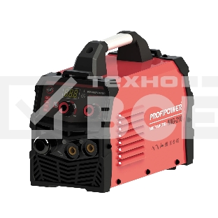 Сварочный полуавтомат инвертор без газа ProfiPower MIG-210 MIG/MMA/TIG(3 B 1) (20-210A,140-240B,0.8/1.0мм проволки)