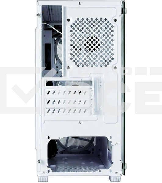 Компьютерный корпус Ginzzu CL660 mATX FAN 4*12FRGb передняя панель Решетка Белый