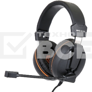 Наушники Gembird MHS-G100 'Survarium'черный/оранжевый рег. громкостиоткл. миккабель 2.5м
