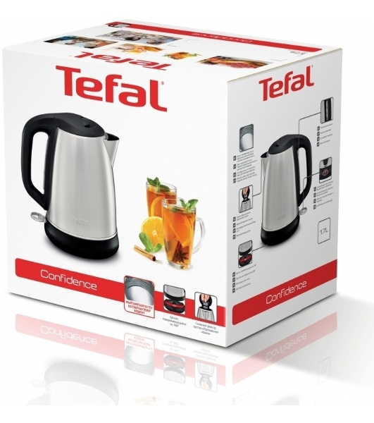 Чайник электрический Tefal KI270D30 1.7л. 2400Вт серебристый (корпус: металл)