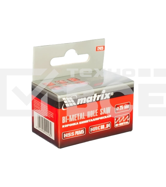 Коронка Matrix BIMETAL, 25 мм