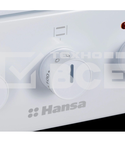 Плита электрическая Hansa FCEW53000 белый, конфорок 4 шт, духовка 68 л, 50 см x 85 см x 60 см