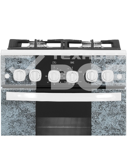 Плита газовая Gefest 5500-02 0113 мрамор, конфорок 4 шт, духовка 52 л, 50 см x 85 см x 58.5 см