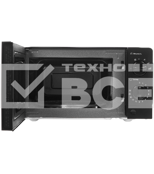 Микроволновая печь ECON ECO-2031M черный, 20 л, 700 Вт, переключатели - поворотный механизм