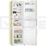 Холодильник Haier CEF538CCG бежевый двухкамерный 263/105л морозилка снизу, No Frost, фото4