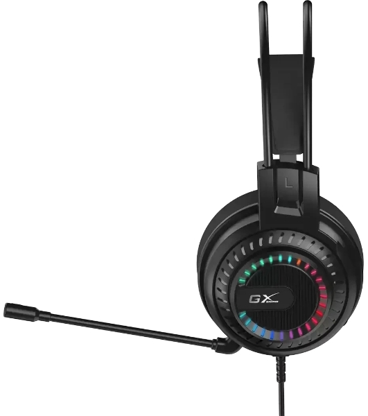 Гарнитура Genius HS-GX570U чёрный, проводная, USB, подсветка