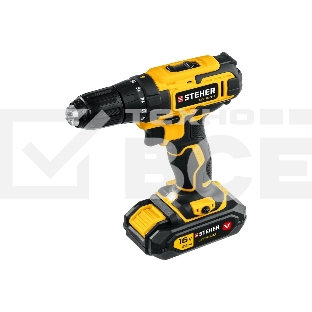 Дрель-шуруповерт аккумуляторная STEHER CD-160-1, Аккумуляторная, 16В, Кейс