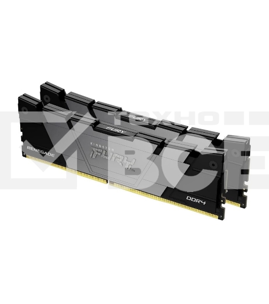 Оперативная память Kingston Fury Renegade, DDR4, 64GB (2x32GB), 3600MHz, CL18, с радиатором, черный