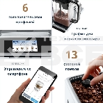 Кофемашина автоматическая DeLonghi ECAM650.75.MS металлик/черный, исп. кофе - молотый/зерновой, 2 л, 1450 Вт, 19 Бар., фото4
