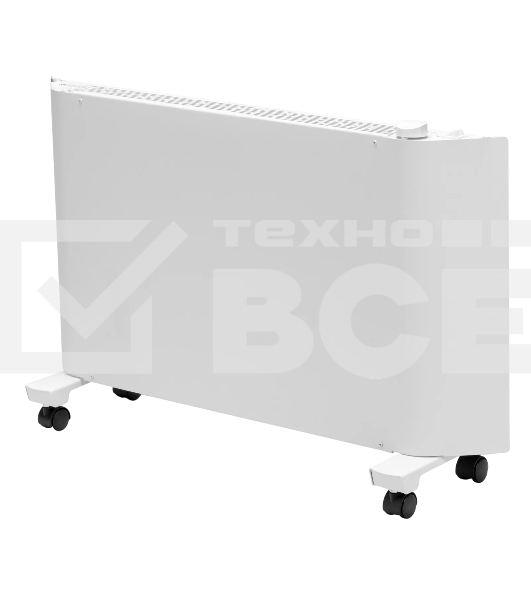 Конвектор Denzel XCE-2000 белый, 2000 Вт, 25 м2, термостат