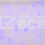 Занавес светодиодный с эффектом мерцания 3х2м Соединяемый 240 светодиодов Синий свет Провод прозрачный, фото2