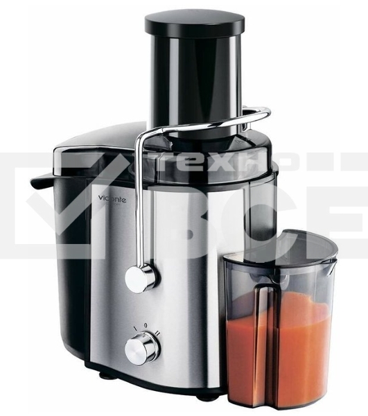 Соковыжималка центробежная Viconte VC-5001 1200 Вт, 0.75 л, серебристый/черный